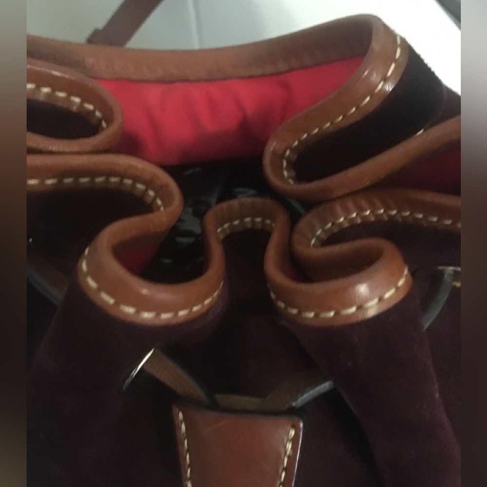 Dooney & Bourke Suede Dynamic Drawstring Crossbod… - image 8